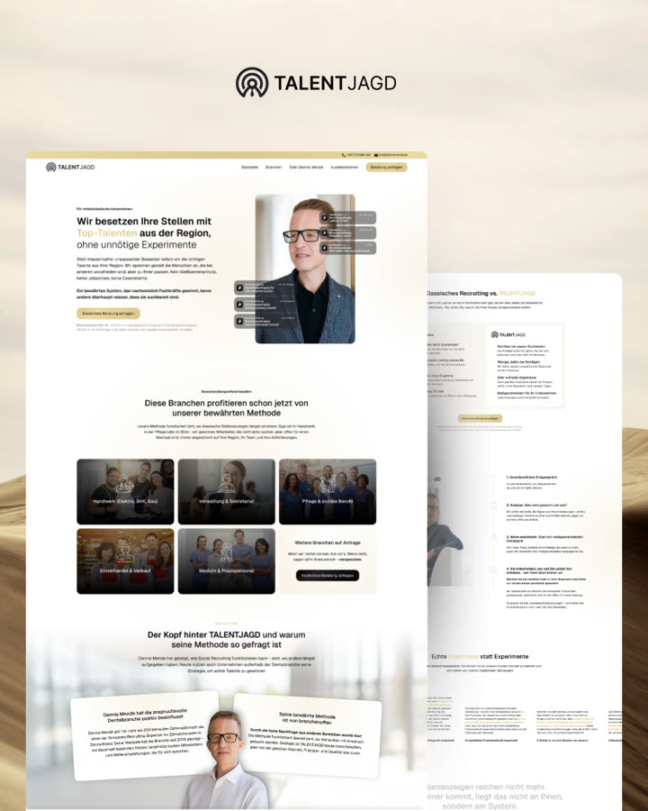 TalentJagd, Website